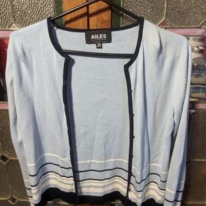 Blue Cardigan Les Ailes de la Mode Medium